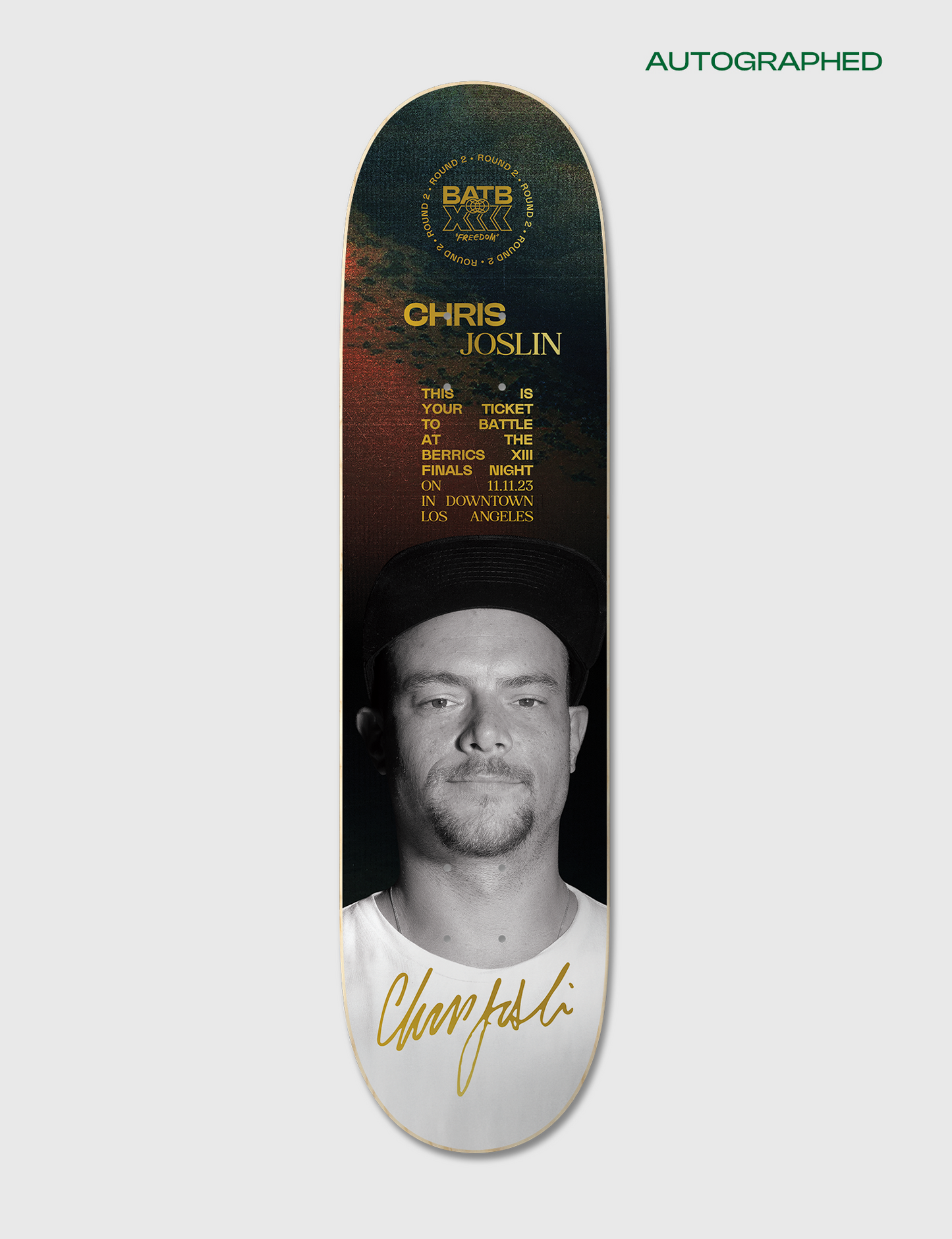 Autographed Chris Joslin Round 2 | BATB 13 Ticket Bundle