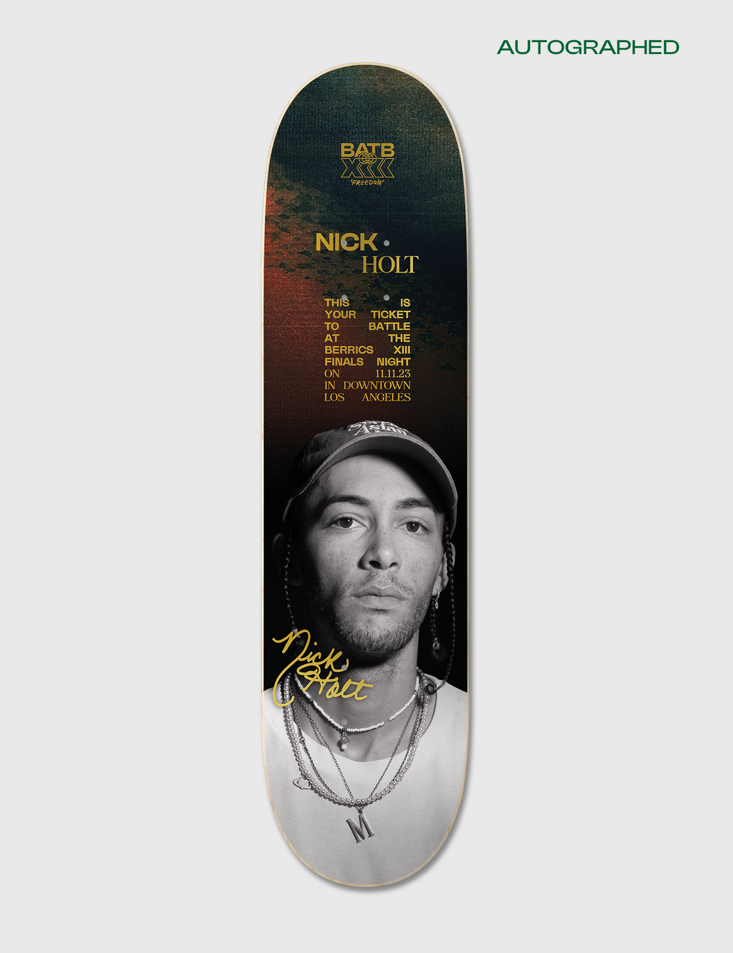 Autographed Nick Holt Round 2 | BATB 13 Ticket Bundle