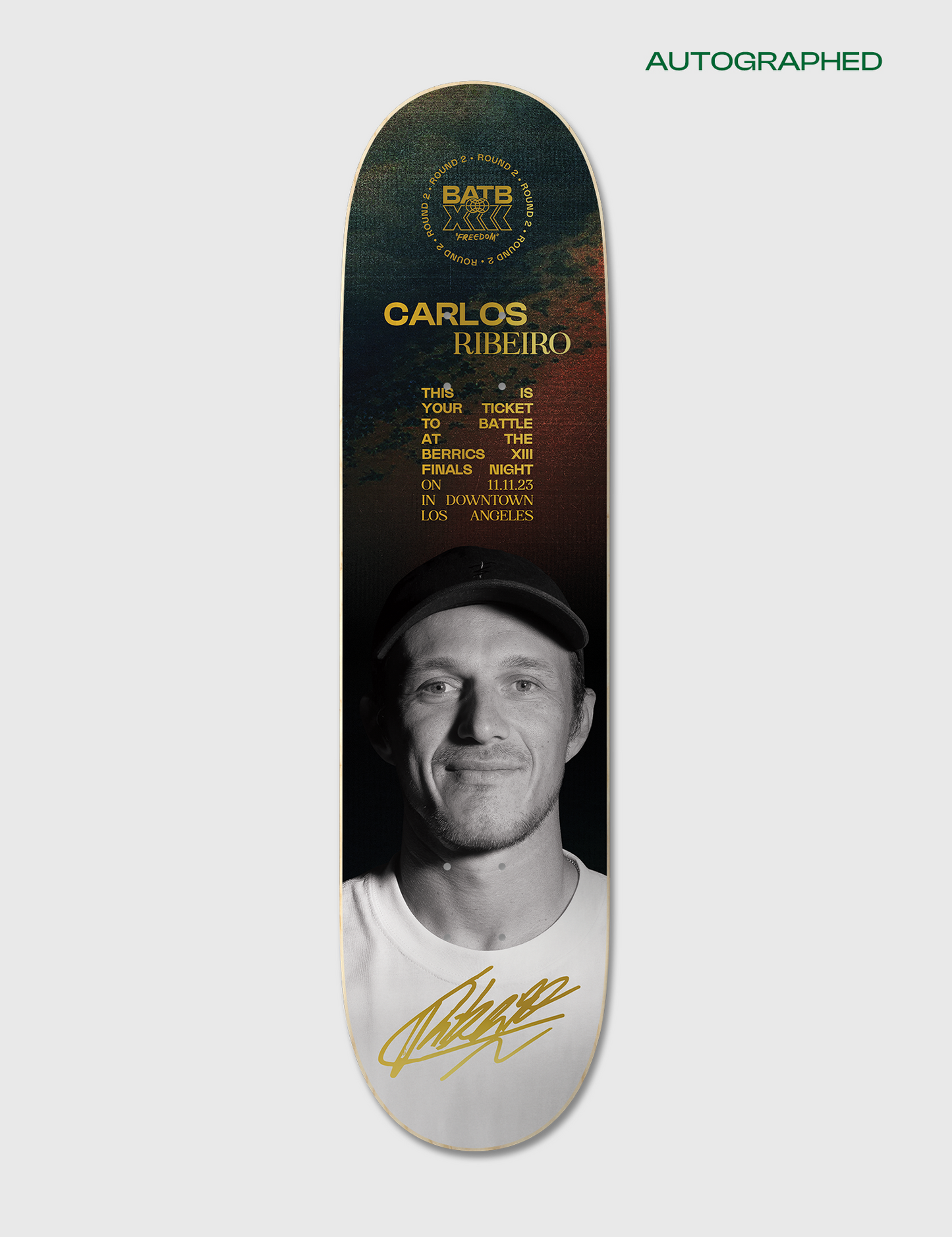 Autographed Carlos Ribeiro Round 2 | BATB 13 Ticket Bundle