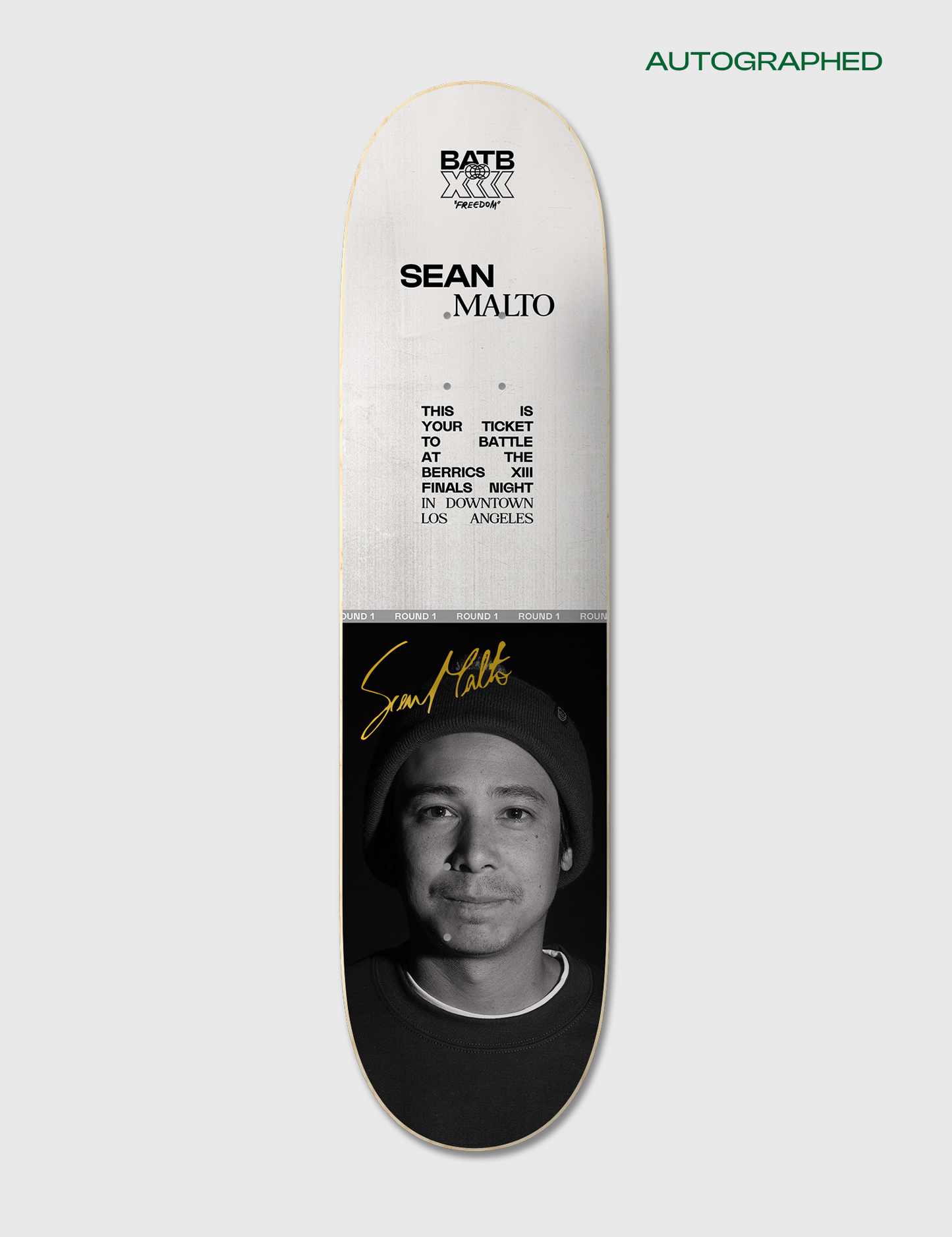 Autographed Sean Malto Round 1 | BATB 13 Ticket + Deck + Tee