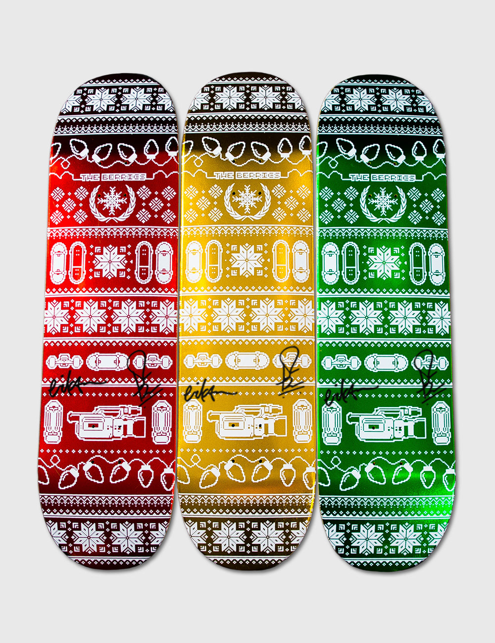 Autographed Steve Berra & Eric Koston | Christmas deck