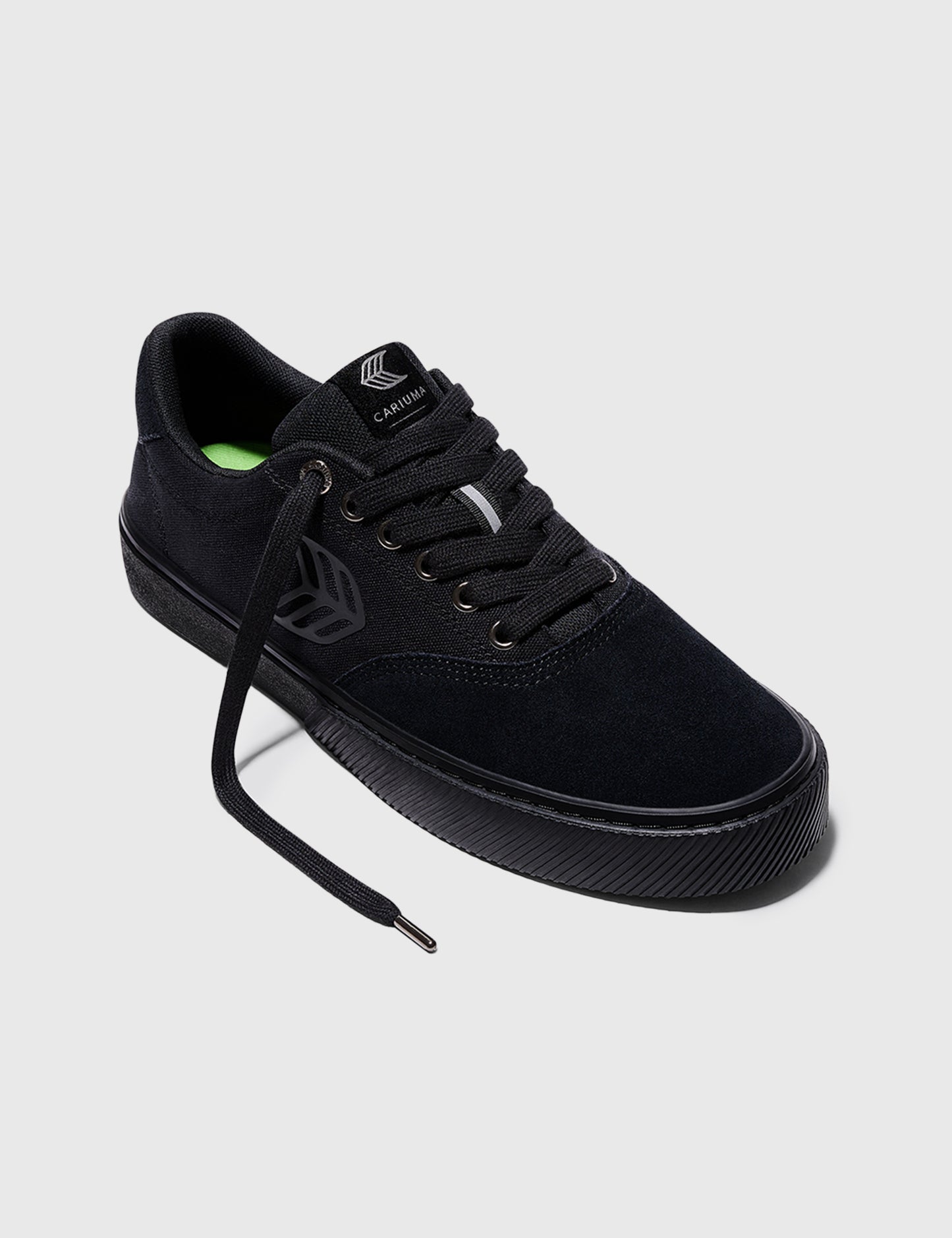 Skatepark of Tampa NAIOCA PRO All Black Suede and Canvas Black Logo Sneaker Women